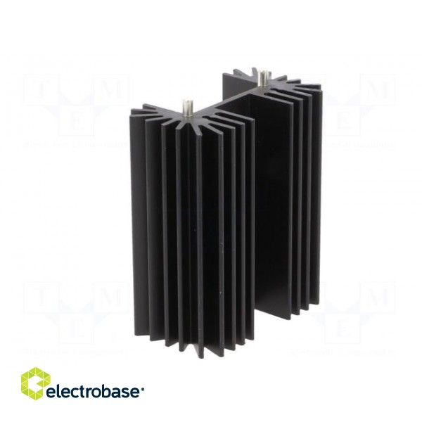 Heatsink: extruded | TO218,TO220,TO247 | black | L: 25mm | W: 42mm | R image 4