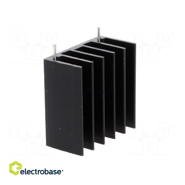 Heatsink: extruded | TO220,TO247 | black | L: 30mm | W: 30mm | H: 15mm image 8
