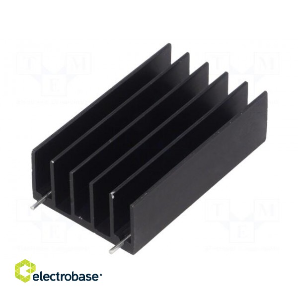 Heatsink: extruded | TO220,TO247 | black | L: 50mm | W: 30mm | H: 15mm image 1