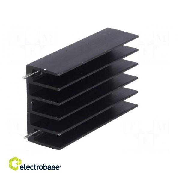 Heatsink: extruded | TO220,TO247 | black | L: 50mm | W: 30mm | H: 15mm image 8