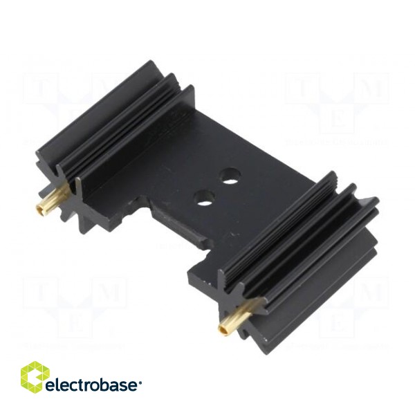 Heatsink: extruded | TO220,TO3P | black | L: 25.4mm | W: 45mm | H: 12.7mm image 1