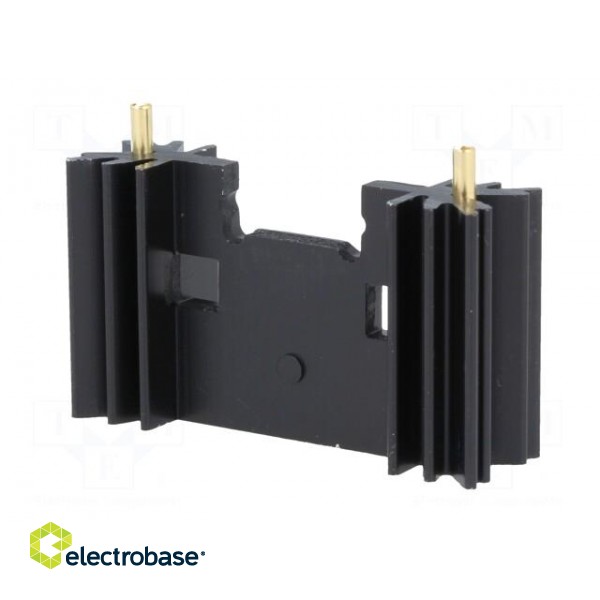 Heatsink: extruded | TO220,TO3P | black | L: 25.4mm | W: 45mm | H: 12.7mm image 2