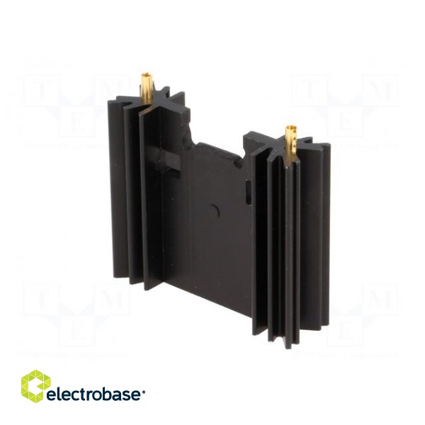 Heatsink: extruded | TO220,TO3P | black | L: 38.1mm | W: 45mm | H: 12.7mm image 2