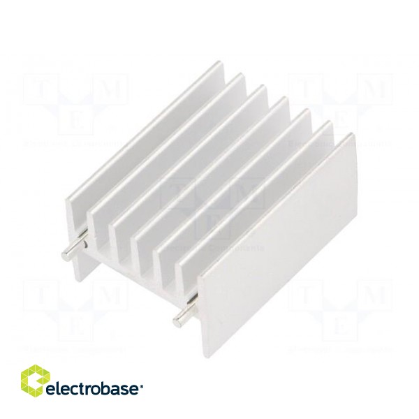 Heatsink: extruded | TO247 | natural | L: 16mm | W: 23.4mm | H: 32mm | raw image 1