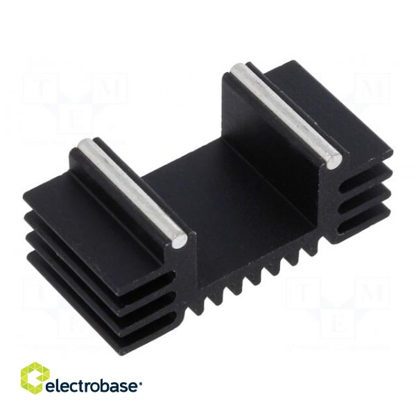 Heatsink: extruded | TO252,TO263 | black | L: 12.7mm | W: 25.91mm | D image 2
