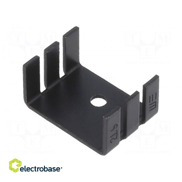 Heatsink: extruded | U | TO202,TO218,TO220 | black | L: 18.1mm | 289 image 1