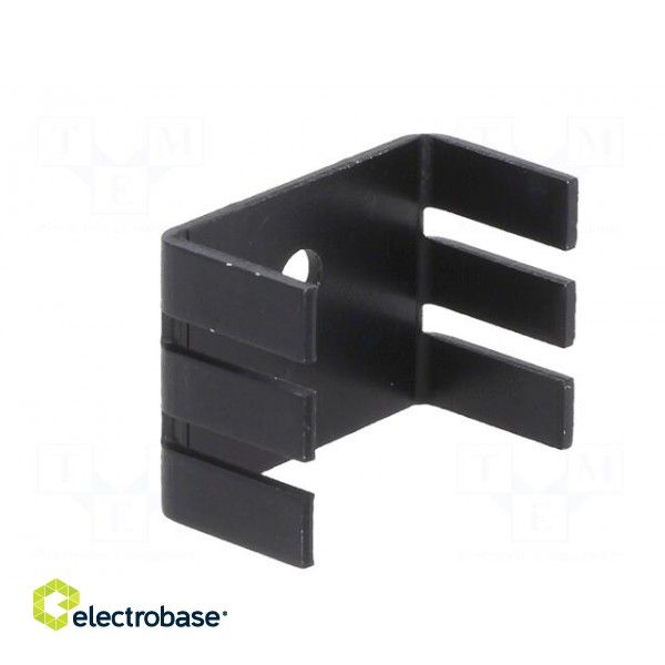 Heatsink: extruded | U | TO202,TO218,TO220 | black | L: 18.1mm | 289 image 8