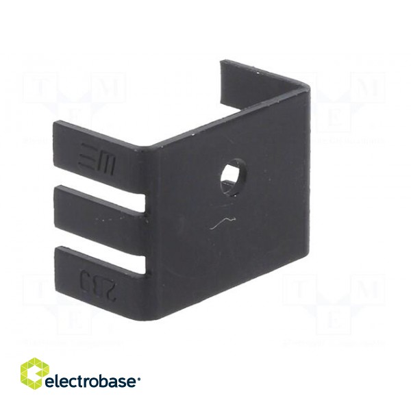 Heatsink: extruded | U | TO202,TO218,TO220 | black | L: 18.1mm | 289 image 4