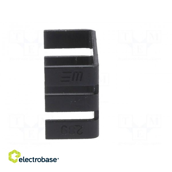 Heatsink: extruded | U | TO202,TO218,TO220 | black | L: 18.1mm | 289 image 3