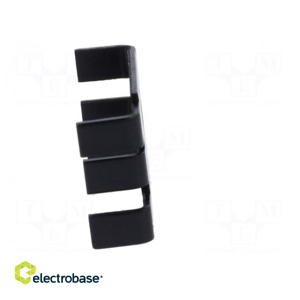 Heatsink: extruded | U | TO3,TO32,TO66,TO9 | black | L: 18mm | W: 25.4mm фото 3