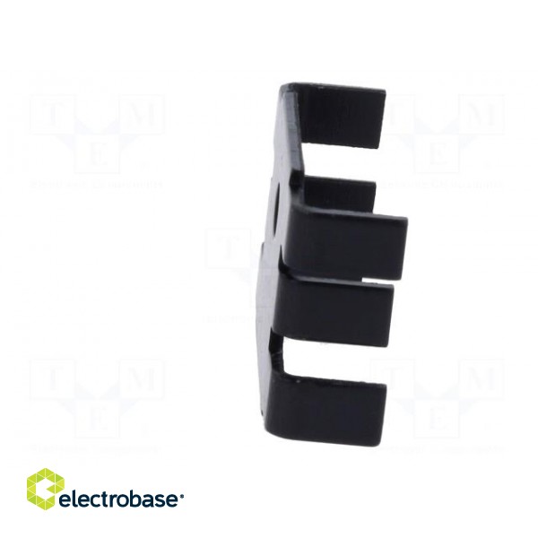 Heatsink: extruded | U | TO3,TO32,TO66,TO9 | black | L: 18mm | W: 25.4mm image 7