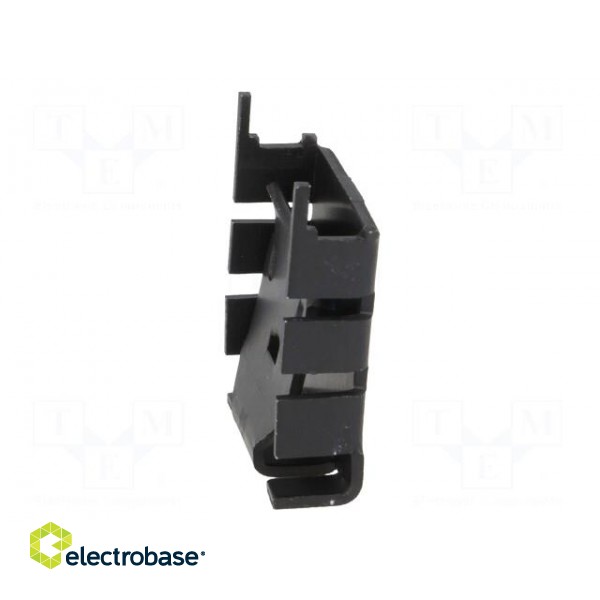 Heatsink: moulded | TO218,TO220 | black | L: 25.4mm | W: 25mm | H: 8.3mm image 3