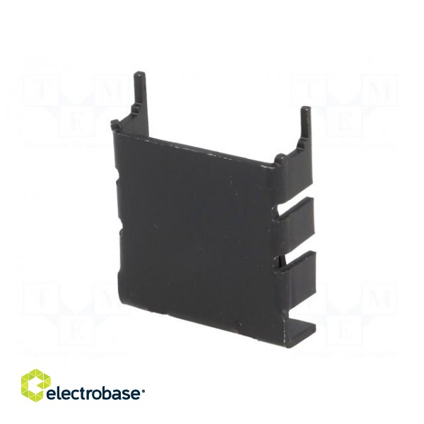Heatsink: moulded | TO218,TO220 | black | L: 25.4mm | W: 25mm | H: 8.3mm image 6