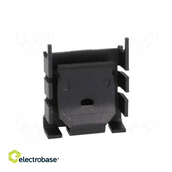 Heatsink: moulded | TO218,TO220 | black | L: 25.4mm | W: 25mm | H: 8.3mm image 9