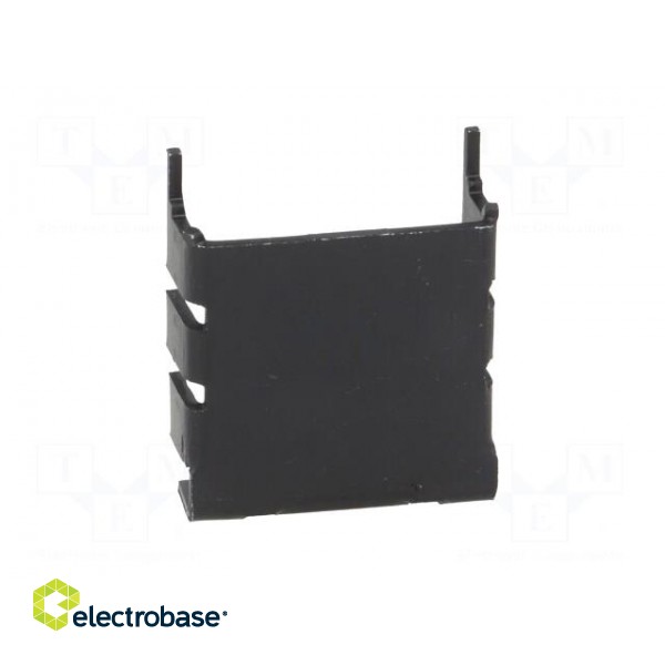 Heatsink: moulded | TO218,TO220 | black | L: 25.4mm | W: 25mm | H: 8.3mm image 5
