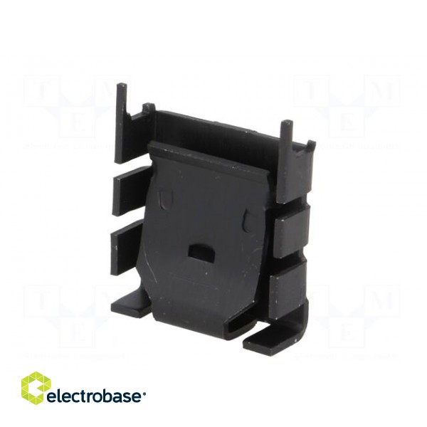 Heatsink: moulded | TO218,TO220 | black | L: 25.4mm | W: 25mm | H: 8.3mm image 2