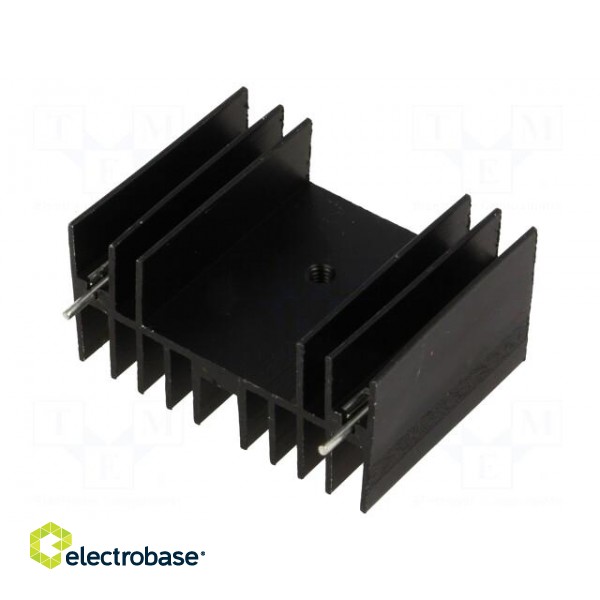 Heatsink: moulded | TO220,TO247 | black | L: 30mm | W: 40mm | H: 20mm image 1