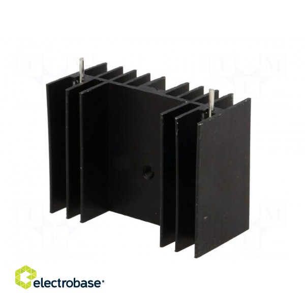 Heatsink: moulded | TO220,TO247 | black | L: 30mm | W: 40mm | H: 20mm image 2