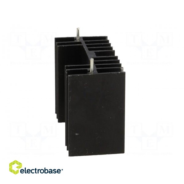 Heatsink: moulded | TO220,TO247 | black | L: 30mm | W: 40mm | H: 20mm image 3