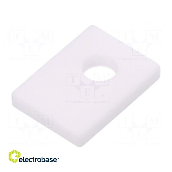 Heat transfer pad: ceramic | TO126,TO32 | L: 8mm | W: 11mm | Thk: 1.5mm