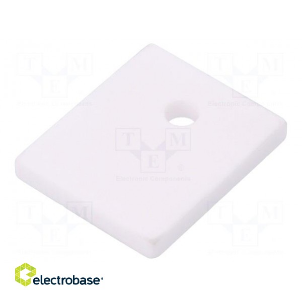 Heat transfer pad: ceramic | TO218,TO247 | L: 21mm | W: 25mm | Thk: 3mm