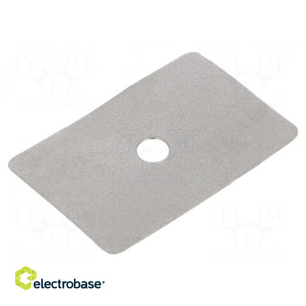 Heat transfer pad: graphite | L: 36.5mm | W: 24mm | Thk: 0.2mm | 20W/mK