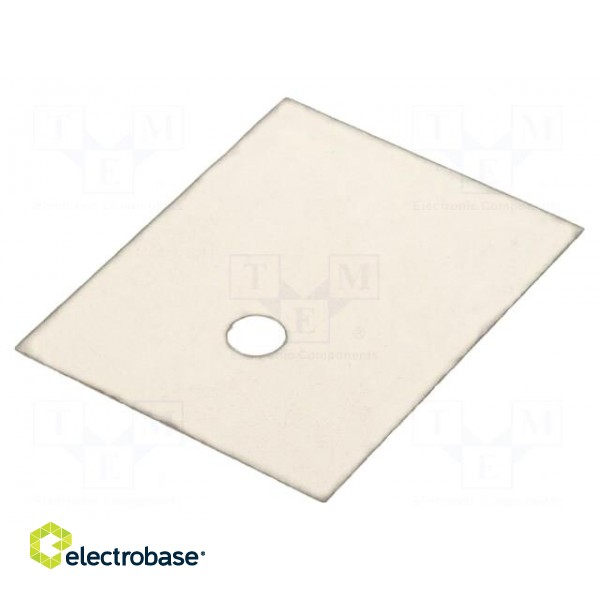 Heat transfer pad: mica | SOT93,TOP3 | 0.8K/W | L: 25mm | W: 20mm