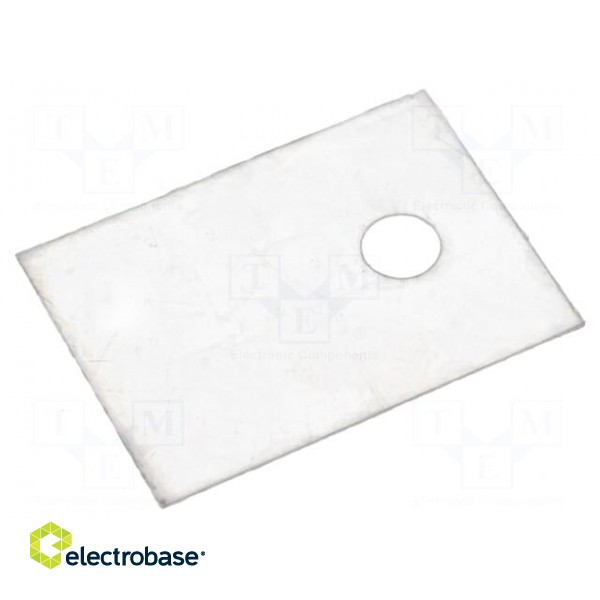 Heat transfer pad: mica | TO220 | 1.2K/W | L: 18mm | W: 13mm | Thk: 0.1mm
