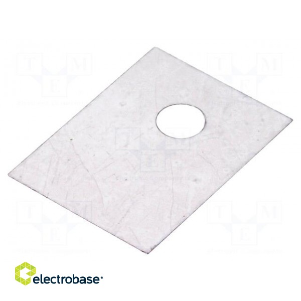 Heat transfer pad: mica | TO66 | 0.4K/W | L: 18mm | W: 13.5mm