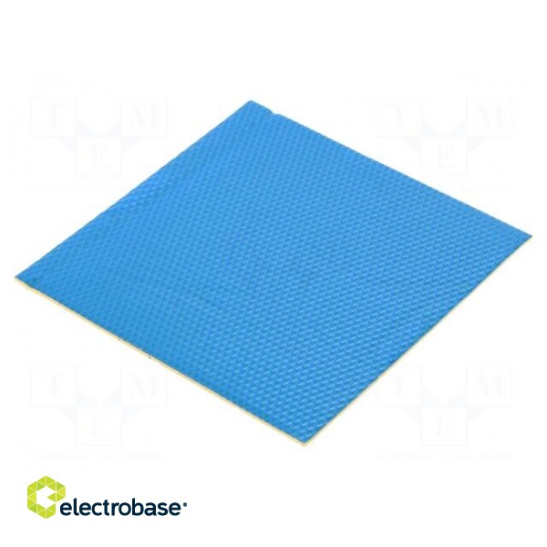 Heat transfer pad: silicone | L: 101.6mm | W: 101.6mm | golden | 5W/mK фото 2