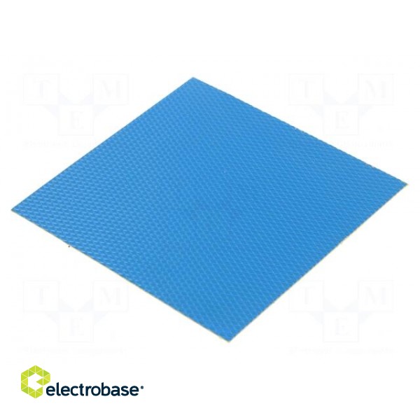 Heat transfer pad: silicone | L: 101.6mm | W: 101.6mm | golden | 5W/mK image 2