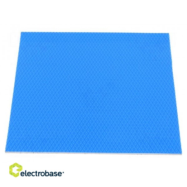 Heat transfer pad: silicone | L: 101.6mm | W: 101.6mm | grey | Thk: 1mm фото 2