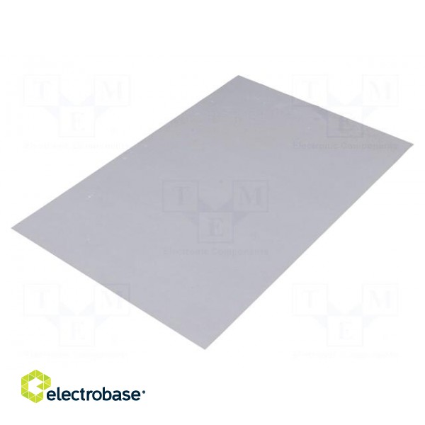 Heat transfer pad: silicone rubber | L: 220mm | W: 150mm | Thk: 0.23mm