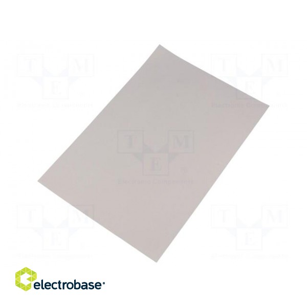 Heat transfer pad: silicone rubber | L: 220mm | W: 150mm | Thk: 0.23mm