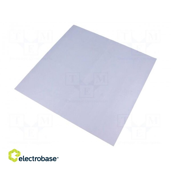 Heat transfer pad: silicone rubber | L: 300mm | W: 300mm | Thk: 0.3mm