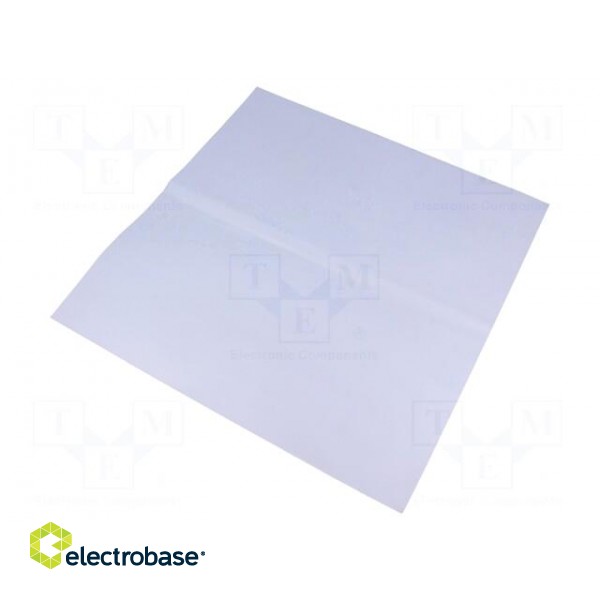 Heat transfer pad: silicone rubber | L: 300mm | W: 300mm | Thk: 0.3mm