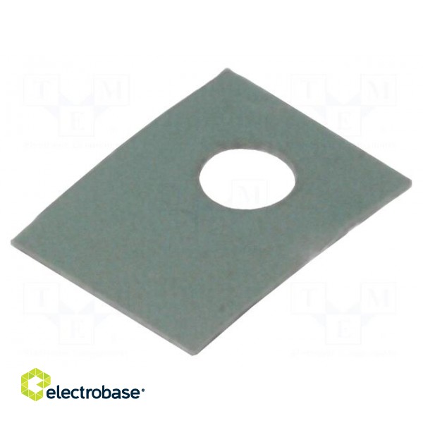 Heat transfer pad: silicone | SOT32 | 0.45K/W | L: 11mm | W: 8mm | 6.5kV
