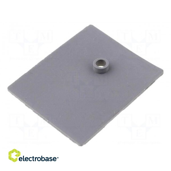 Heat transfer pad: silicone | SOT93,TOP3 | 0.4K/W | L: 24mm | W: 20mm