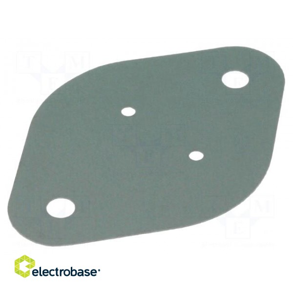 Heat transfer pad: silicone | TO3 | 0.45K/W | L: 42mm | W: 29mm | UL94V-0