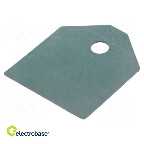 Heat transfer pad: silicone | TOP3 | 0.4K/W | L: 20.5mm | W: 17.5mm