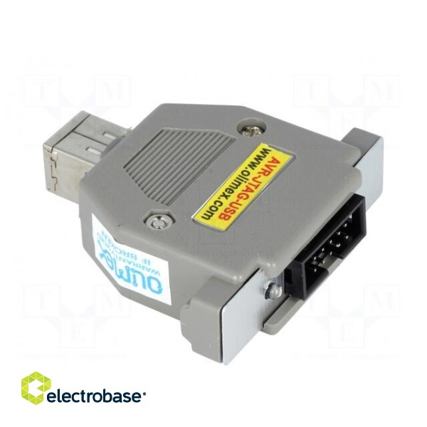 Programmer: microcontrollers | AVR | USB | JTAG,USB B | 50x40mm image 4