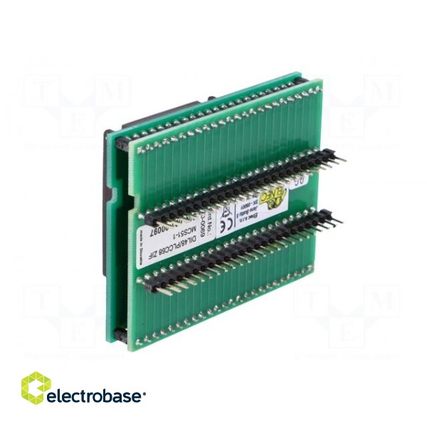 Adapter: DIL48-PLCC68 | Application: for MCS-51 ICs фото 4