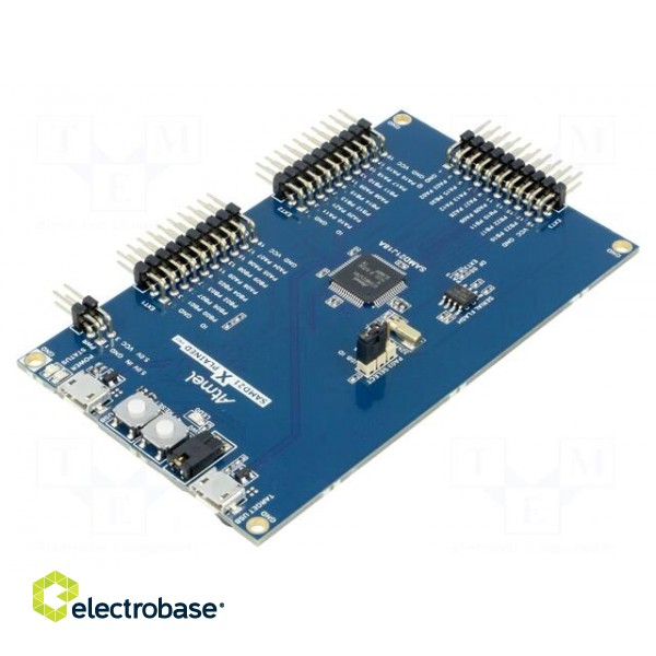 Dev.kit: Microchip ARM | Family: SAMD | prototype board image 1
