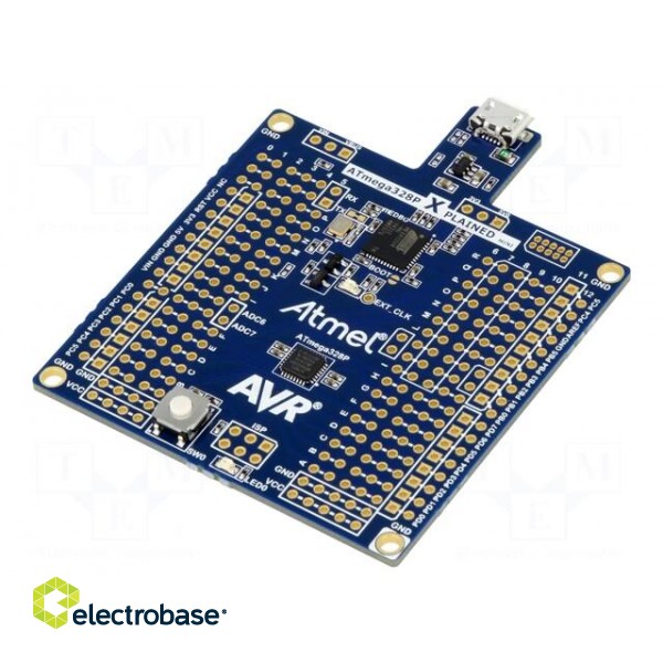Dev.kit: Microchip AVR | Family: ATMEGA | prototype board image 1