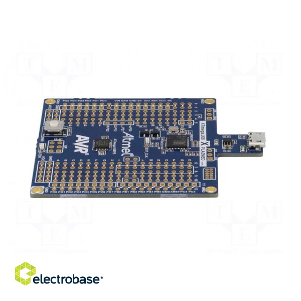 Dev.kit: Microchip AVR | ATMEGA | Xplained Mini | prototype board image 3