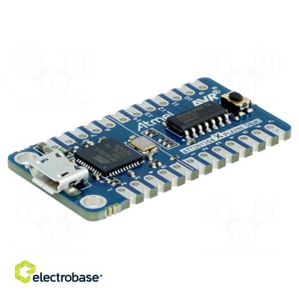 Dev.kit: Microchip AVR | ATTINY | Xplained Nano | prototype board фото 1