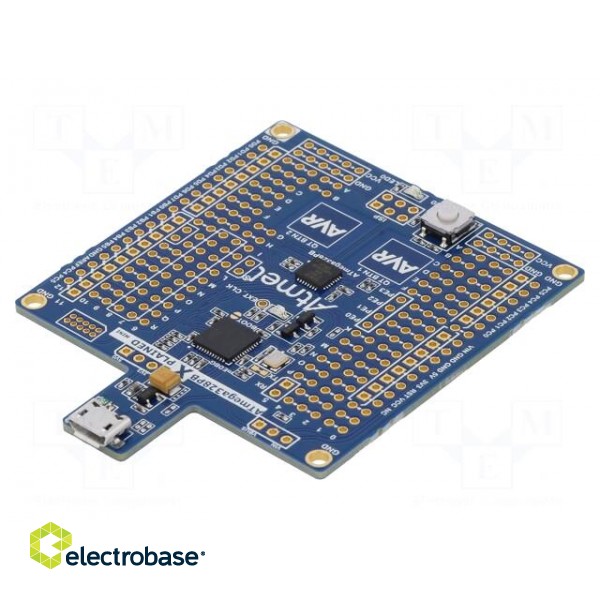 Dev.kit: Microchip AVR | Family: ATMEGA | prototype board