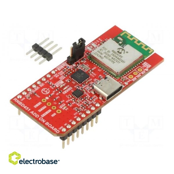 Dev.kit: Microchip | Bluetooth Low Energy | Comp: RNBD451PE