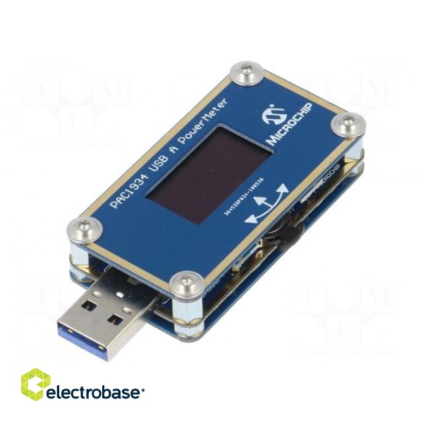 Dev.kit: Microchip | OLED | Comp: PAC1934 | DC power/energy monitor image 1