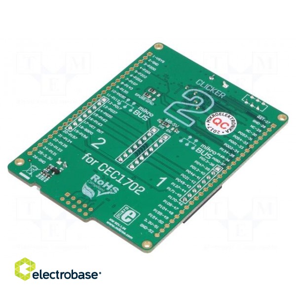 Dev.kit: Microchip ARM | USB B micro,pin strips,mikroBUS socket фото 2